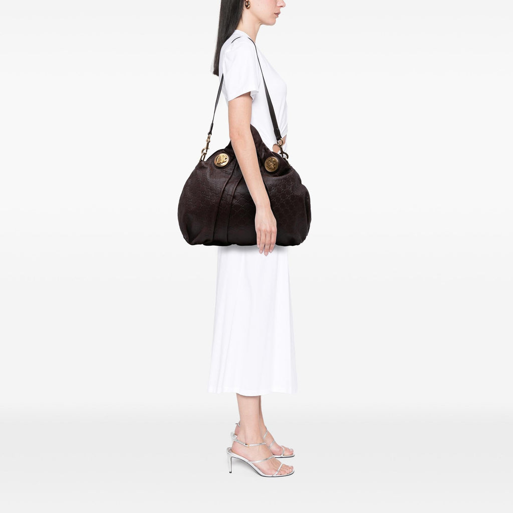 Gucci Large Guccissima Hysteria Satchel