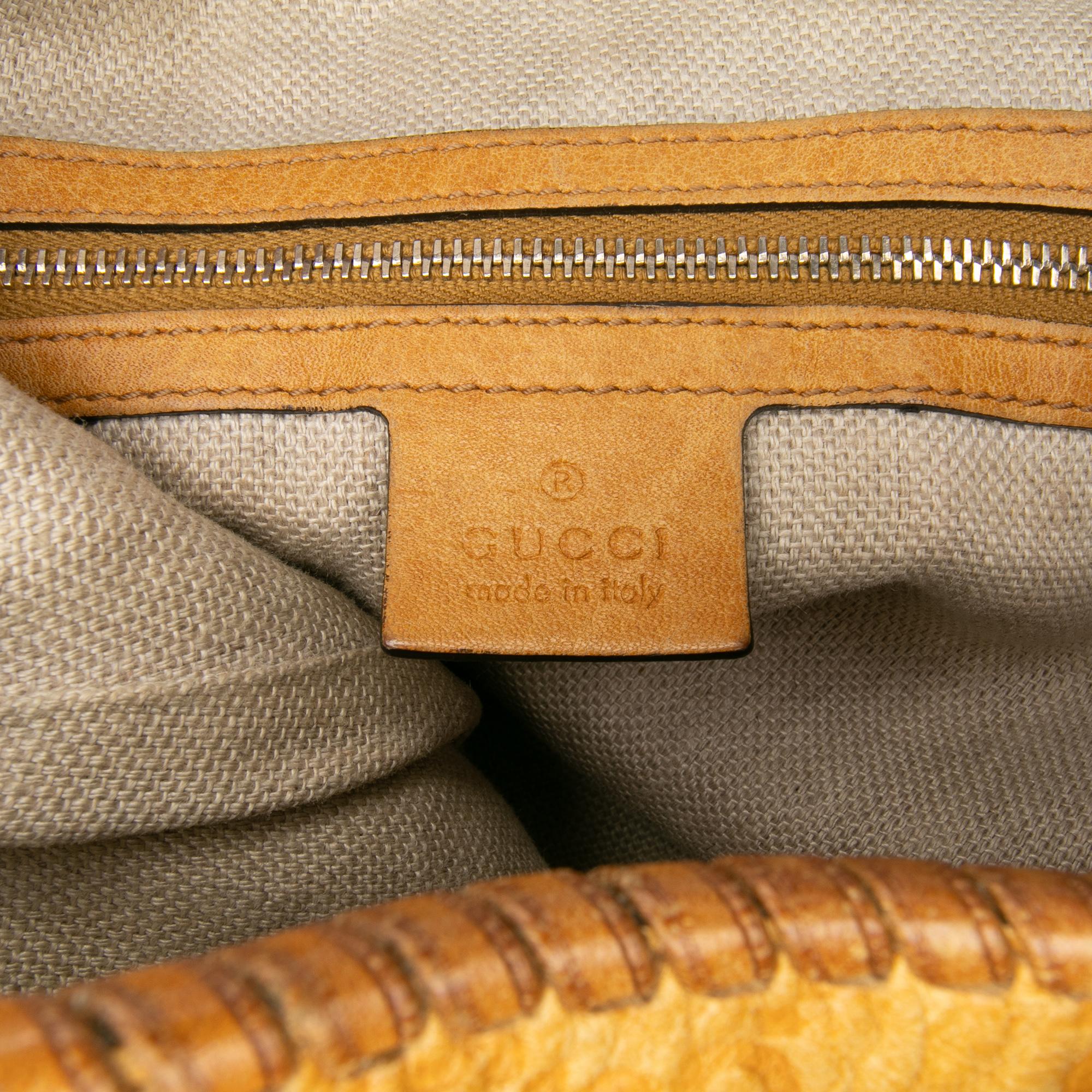 Gucci Large Guccissima New Jackie Satchel