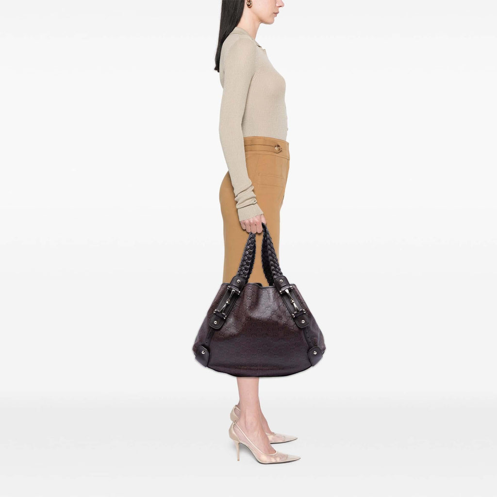 Gucci Large Guccissima Pelham Shoulder Bag