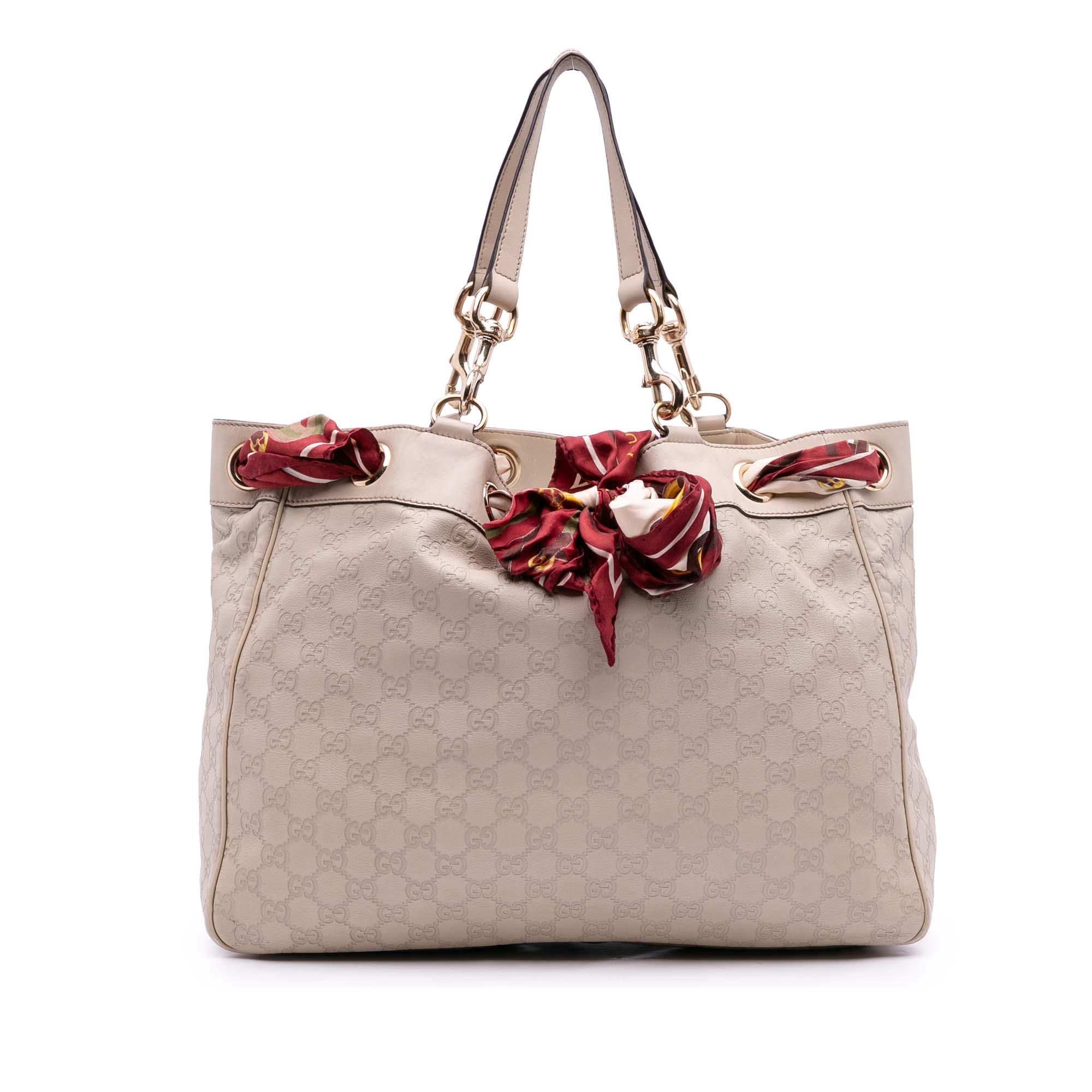 Gucci Large Guccissima Positano Scarf Tote
