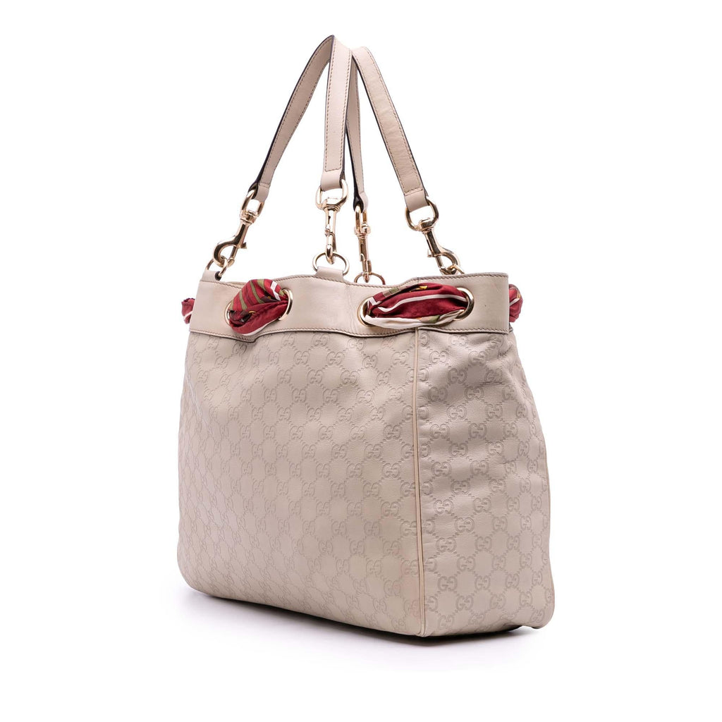 Gucci Large Guccissima Positano Scarf Tote