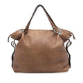 Gucci Large Leather Bamboo Bar Tote