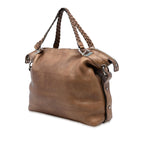 Gucci Large Leather Bamboo Bar Tote