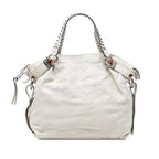 Gucci Large Leather Bamboo Bar Tote