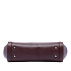 Gucci Large Leather Bamboo Bullet Tote