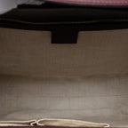Gucci Large Leather Bamboo Bullet Tote