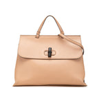 Gucci Large Leather Bamboo Daily Satchel