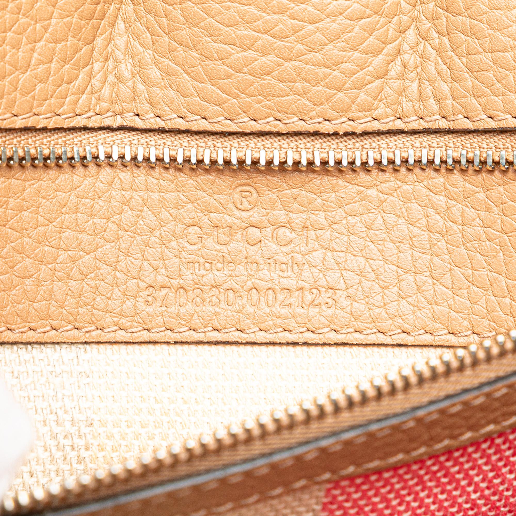 Gucci Large Leather Bamboo Daily Satchel