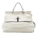 Gucci Large Leather Bamboo Daily Satchel