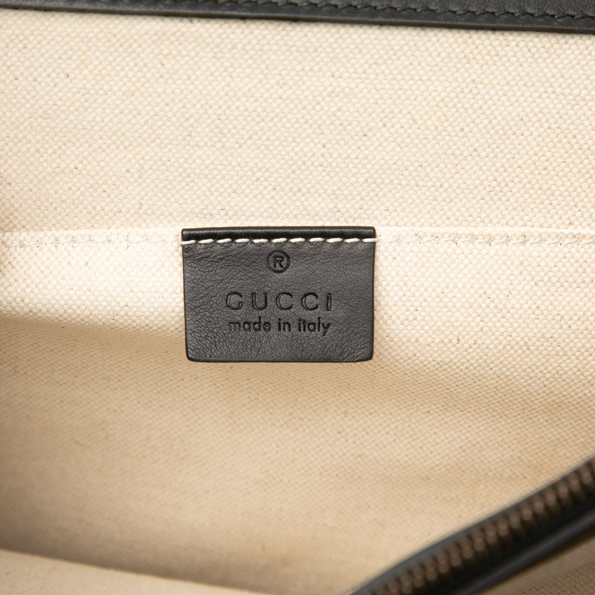 Gucci Large Leather Bamboo Dionysus Web Satchel