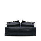 Gucci Large Leather Bamboo Double Pocket Messenger Bag