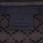 Gucci Large Leather Bamboo Double Pocket Messenger Bag