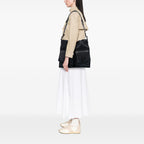 Gucci Large Leather Bamboo Double Pocket Messenger Bag