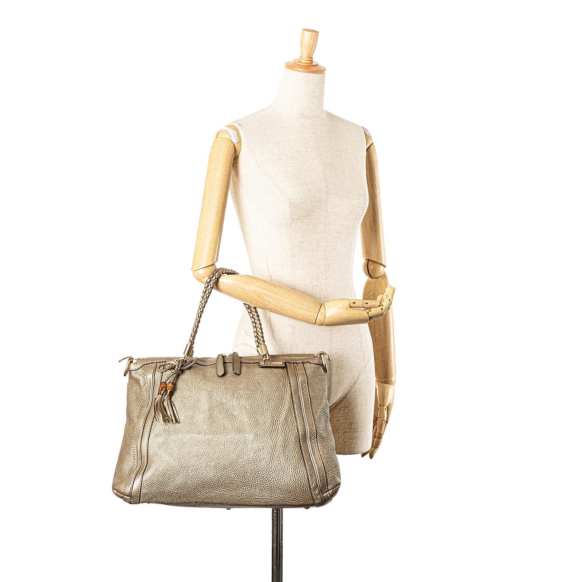 Gucci Large Leather Bella Tote