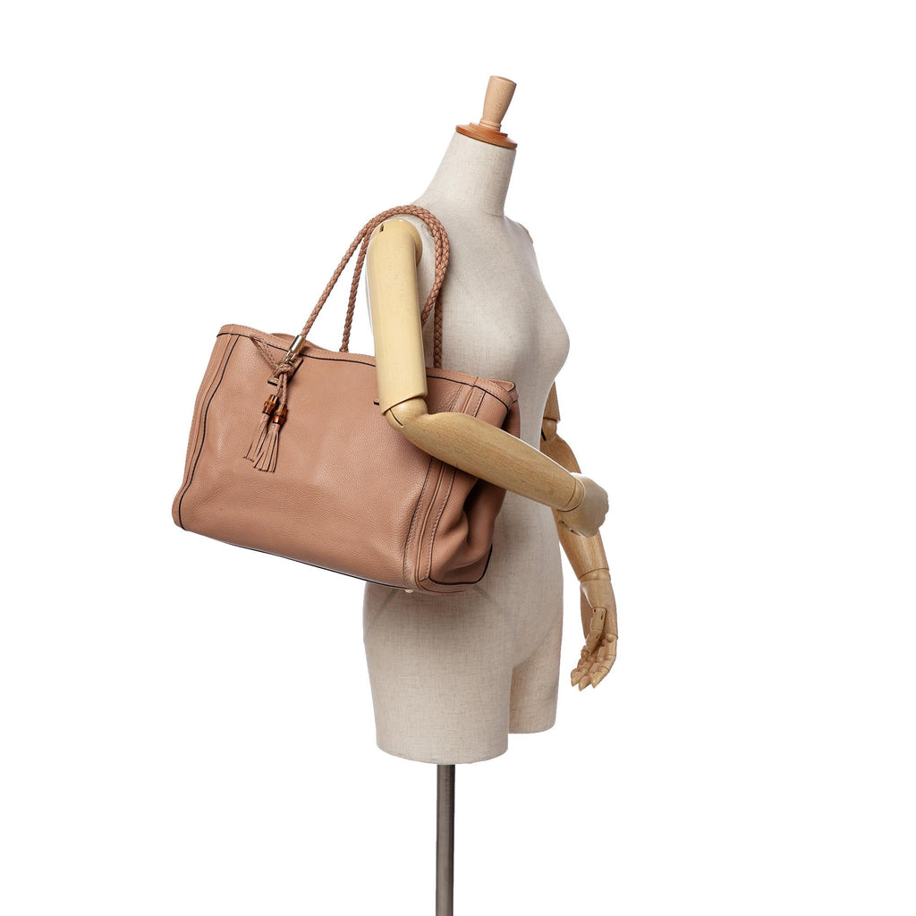 Gucci Large Leather Bella Tote