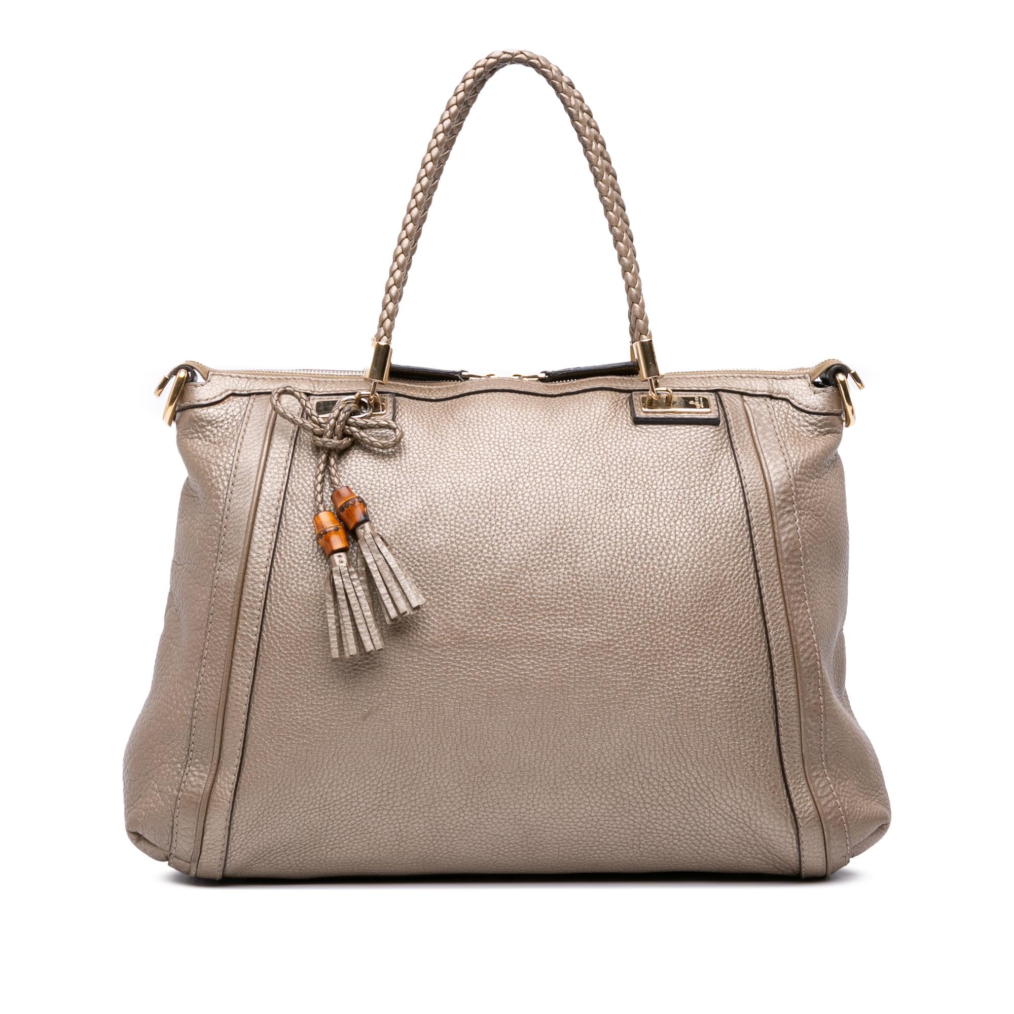 Gucci Large Leather Bella Tote