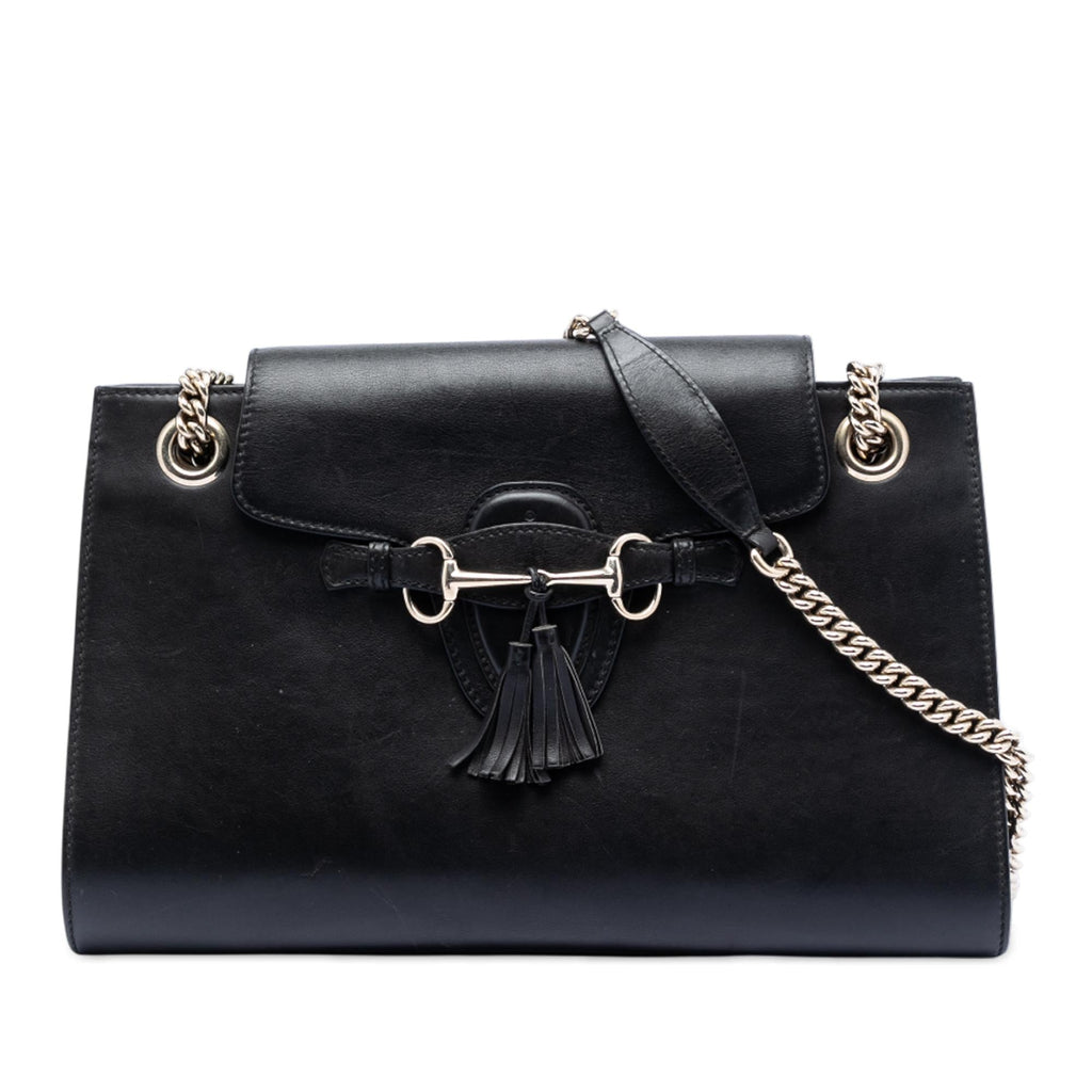 Gucci Large Leather Emily Shoulder Bag