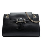 Gucci Large Leather Emily Shoulder Bag