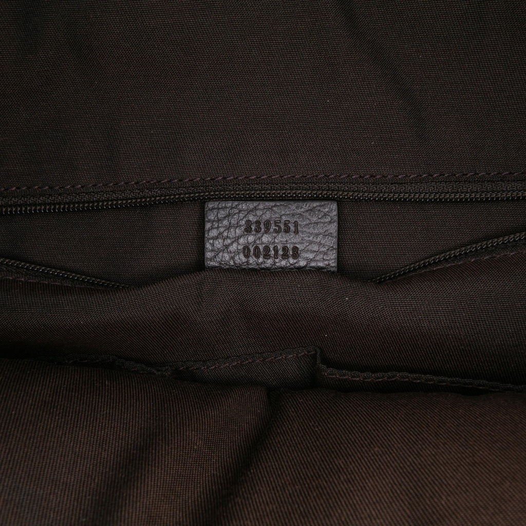 Gucci Large Leather GG Charm Dome Satchel