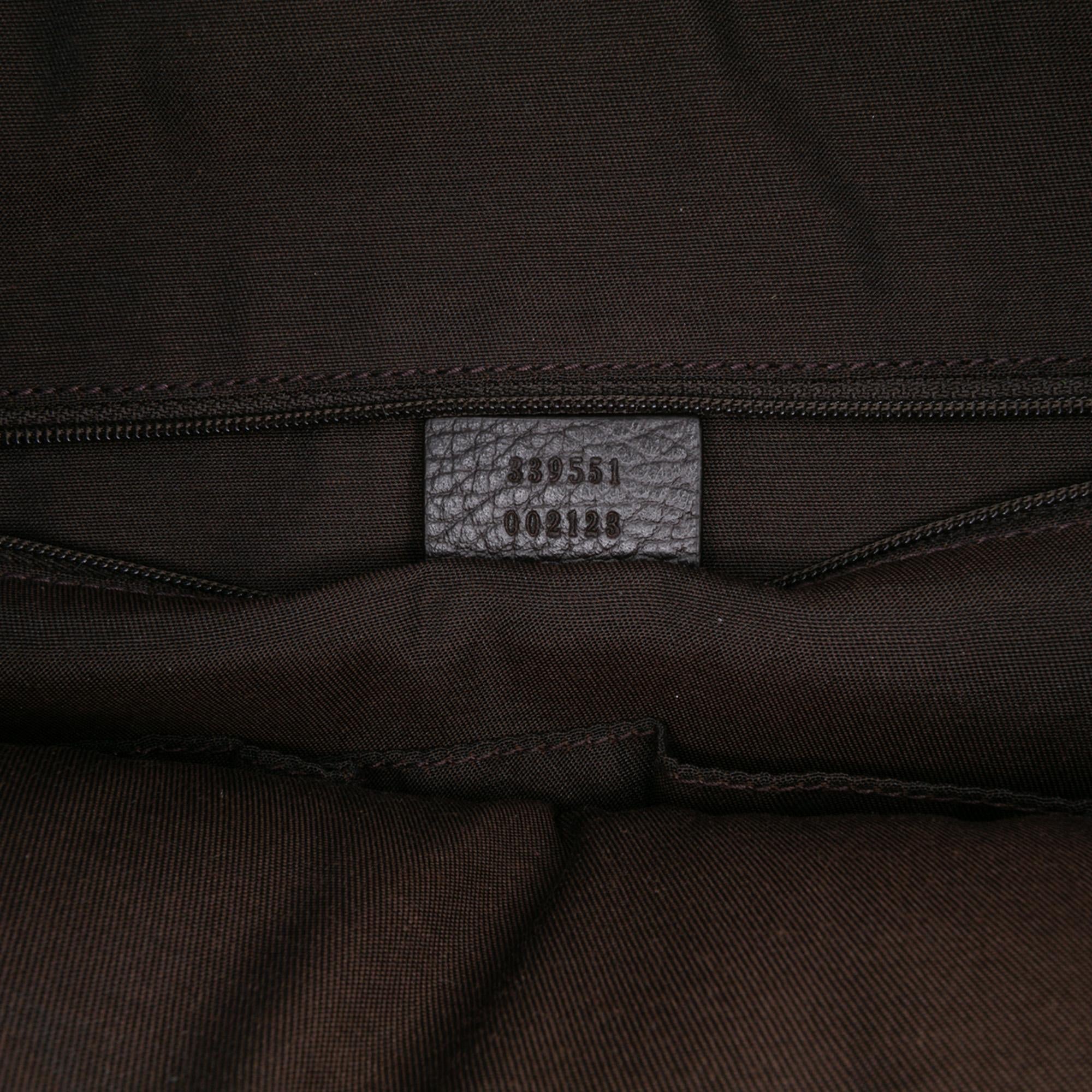 Gucci Large Leather GG Charm Dome Satchel