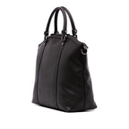 Gucci Large Leather GG Charm Dome Satchel