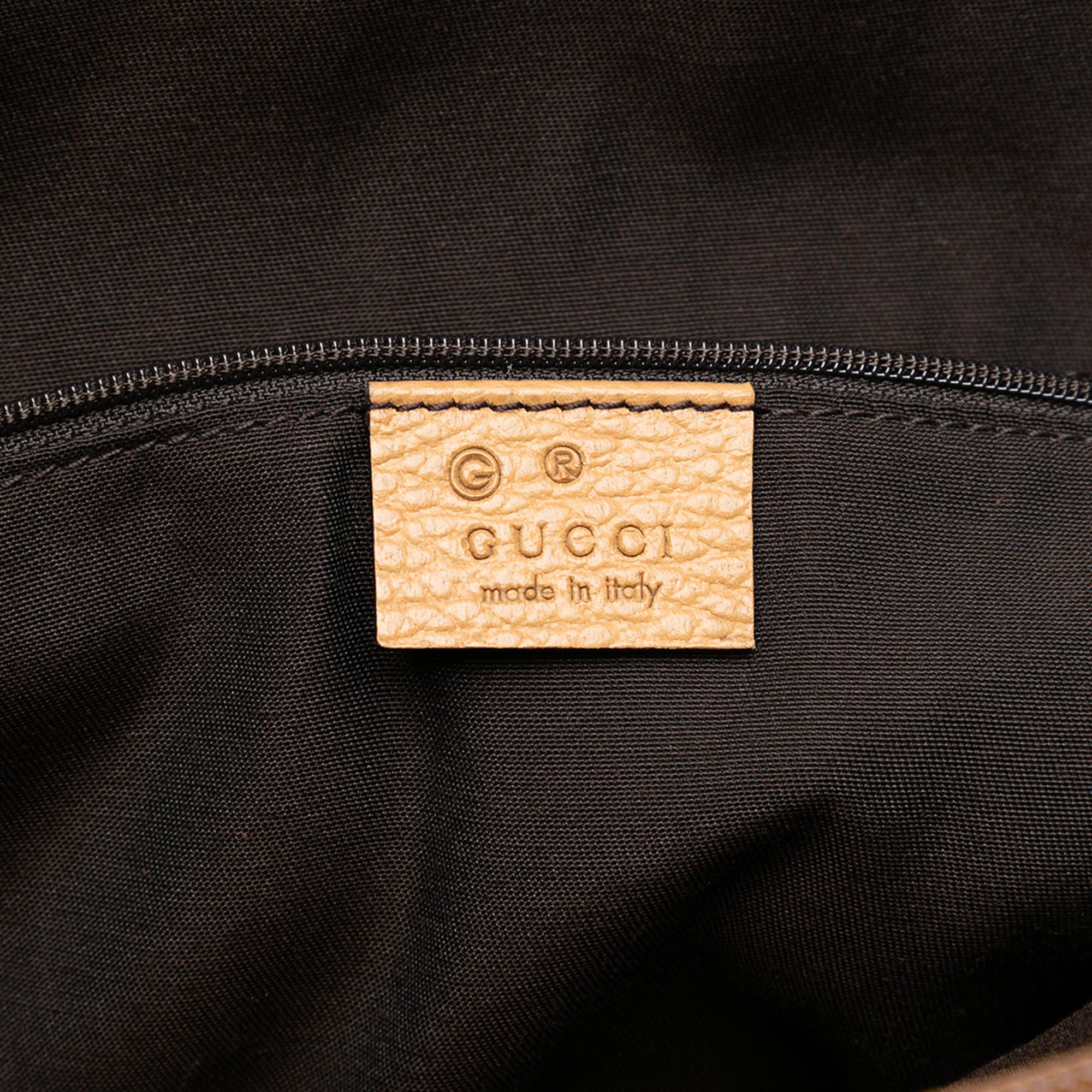 Gucci Large Leather GG Charm Dome Satchel