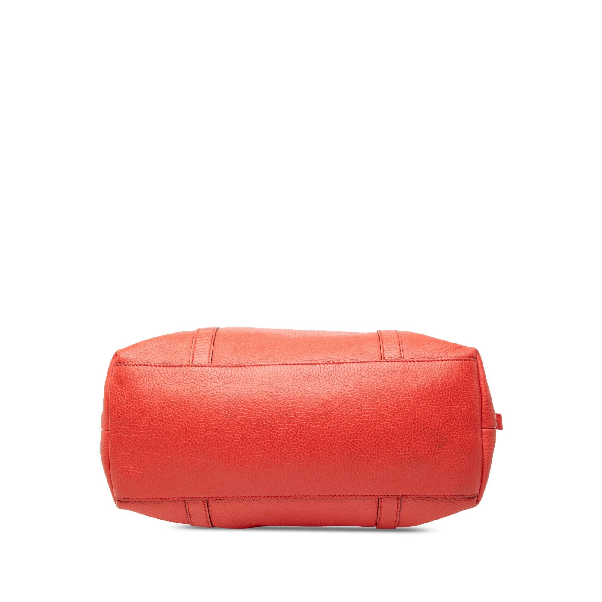 Gucci Large Leather GG Charm Dome Satchel