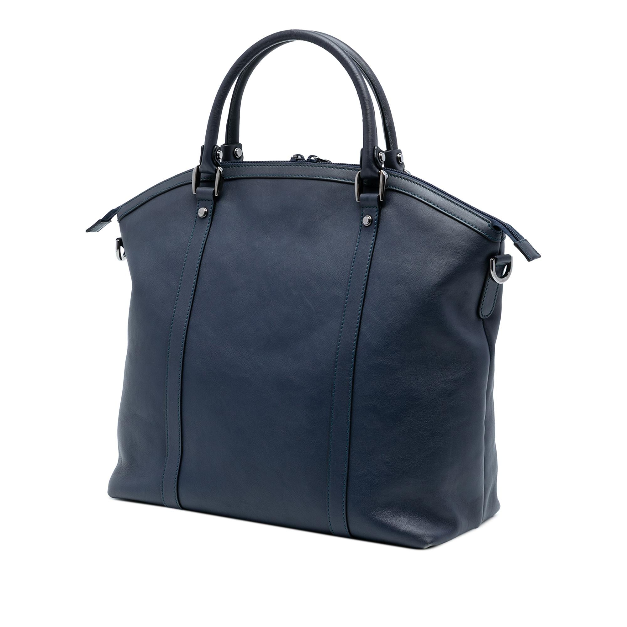 Gucci Large Leather GG Charm Dome Satchel