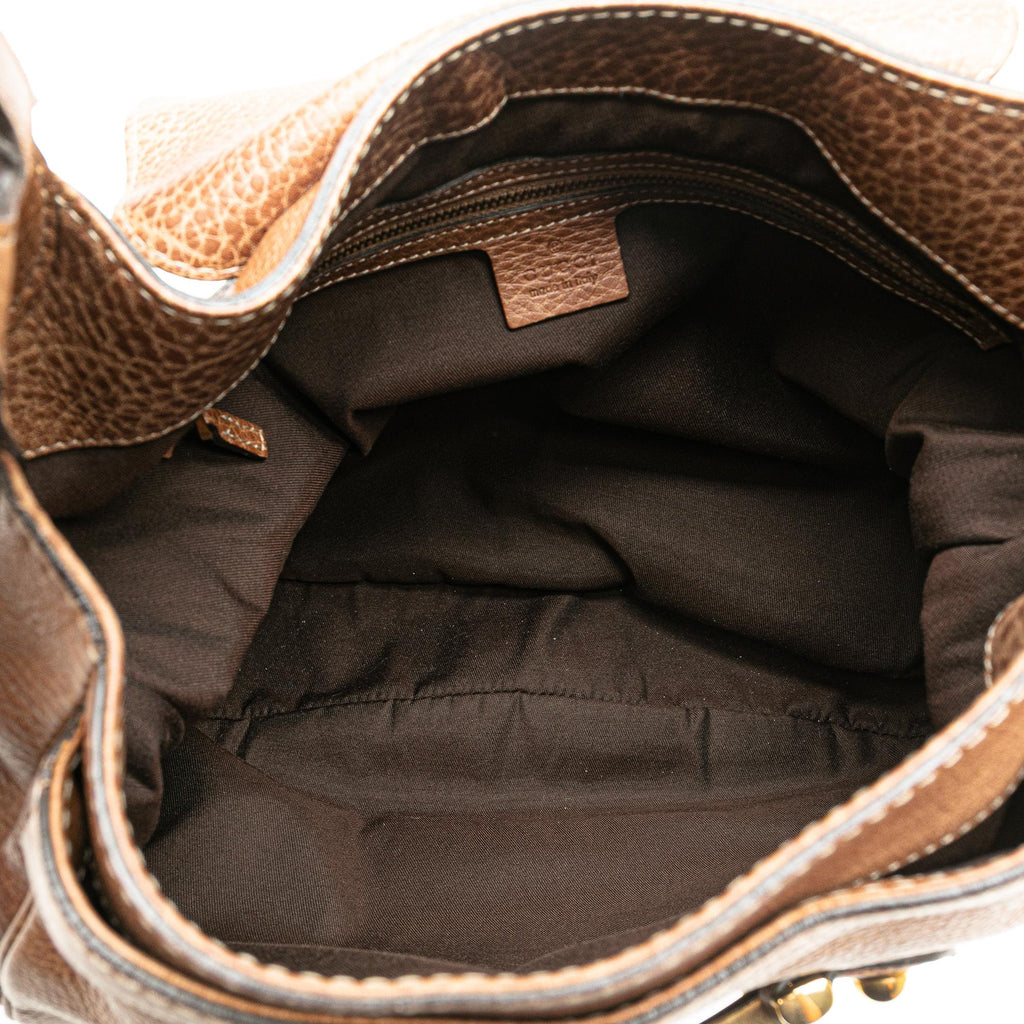 Gucci Large Leather New Pelham Satchel