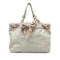 Gucci Large Leather Positano Scarf Tote (SHG-EgnKIT)
