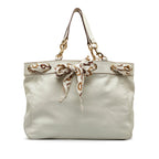 Gucci Large Leather Positano Scarf Tote (SHG-EgnKIT)