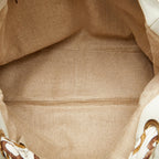 Gucci Large Leather Positano Scarf Tote (SHG-EgnKIT)