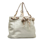 Gucci Large Leather Positano Scarf Tote (SHG-EgnKIT)