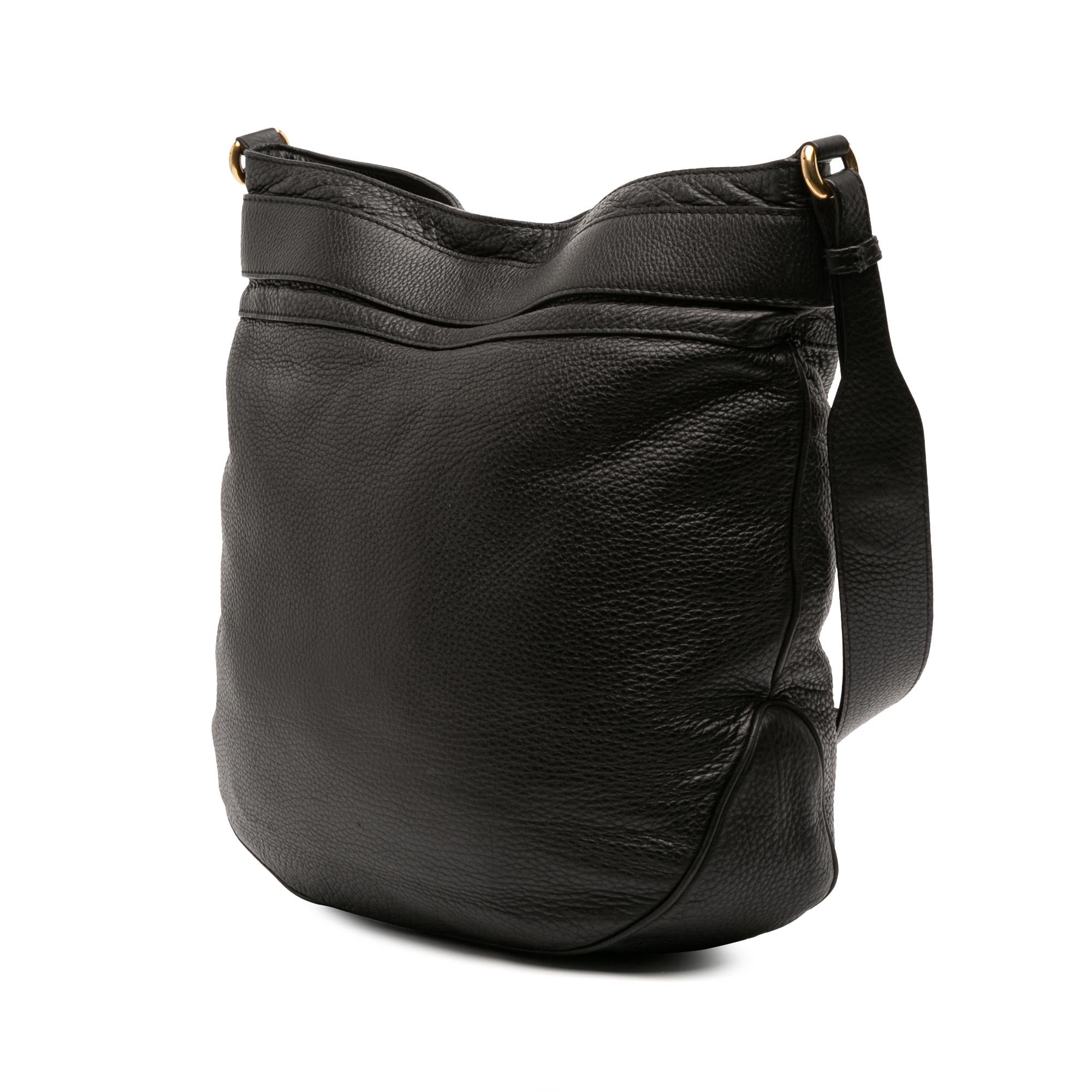Gucci Large Leather Ride Shoulder Bag