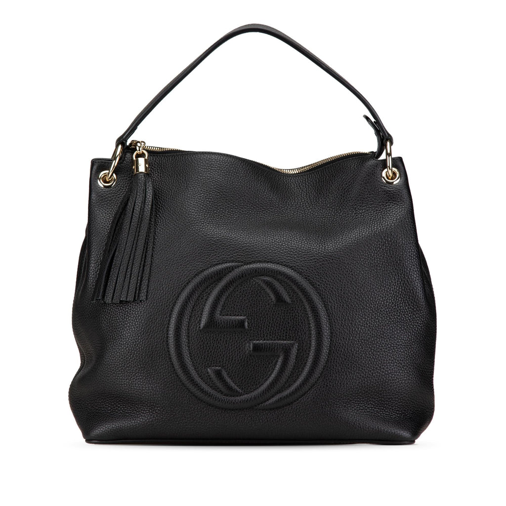 Gucci Large Leather Soho Convertible Hobo