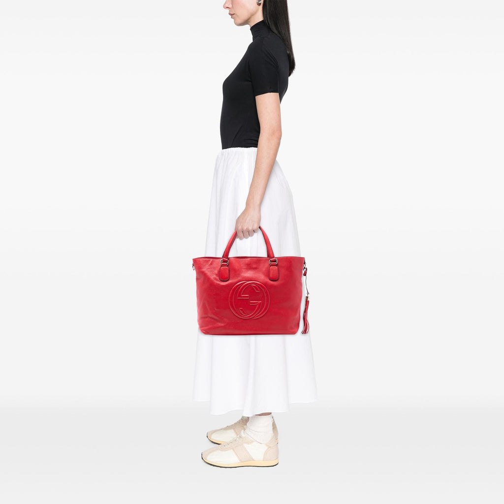 Gucci Large Leather Soho Working Tote