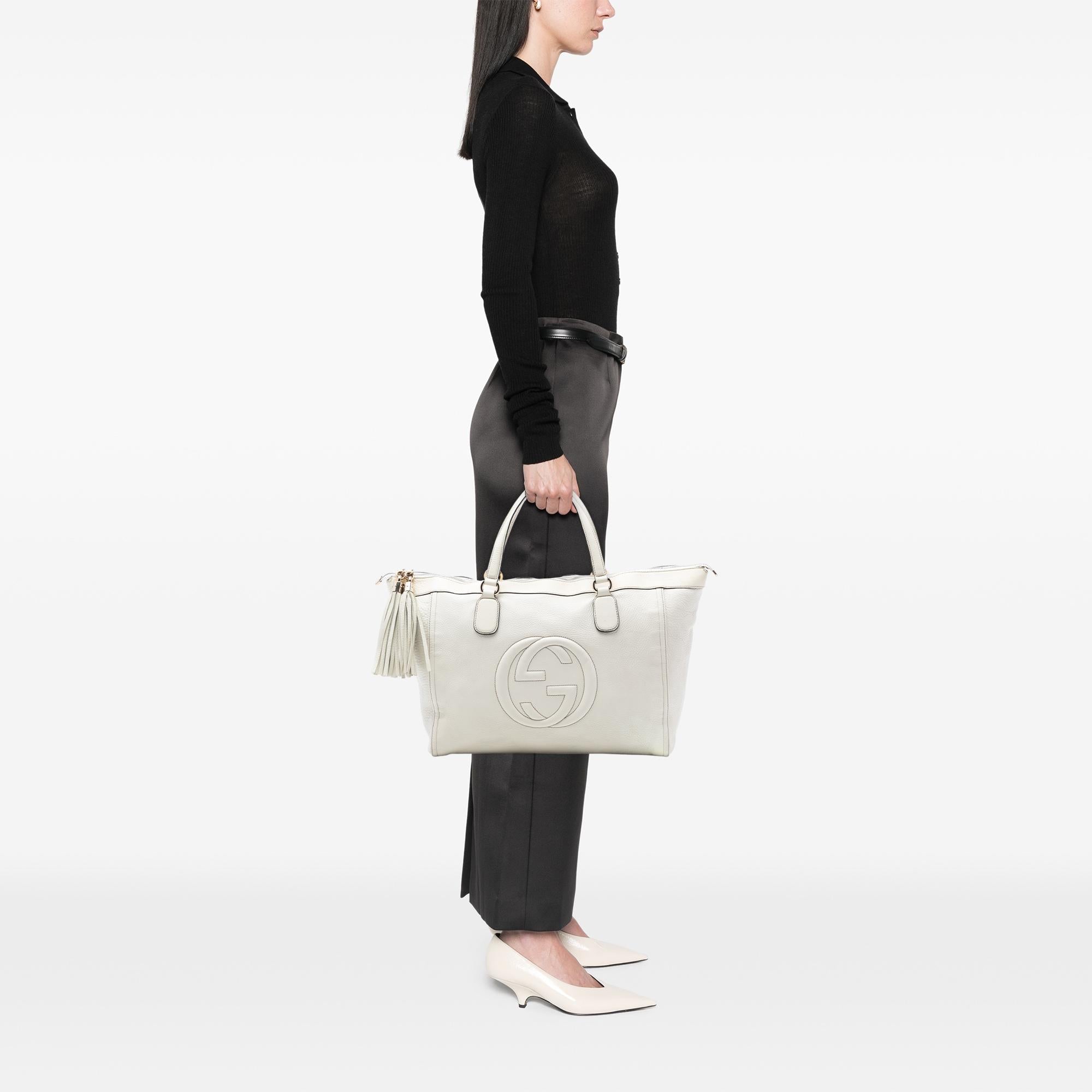 Gucci Large Leather Soho Working Tote