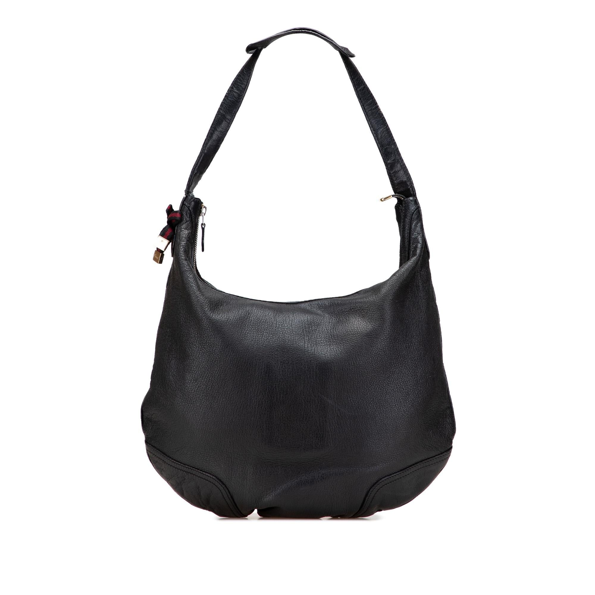 Gucci Large Leather Web Princy Hobo