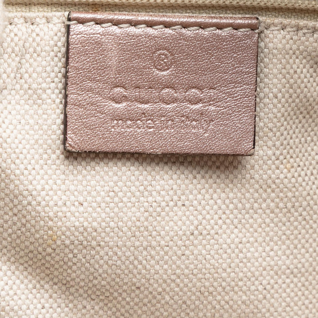 Gucci Large Metallic Microguccissima Sukey Tote