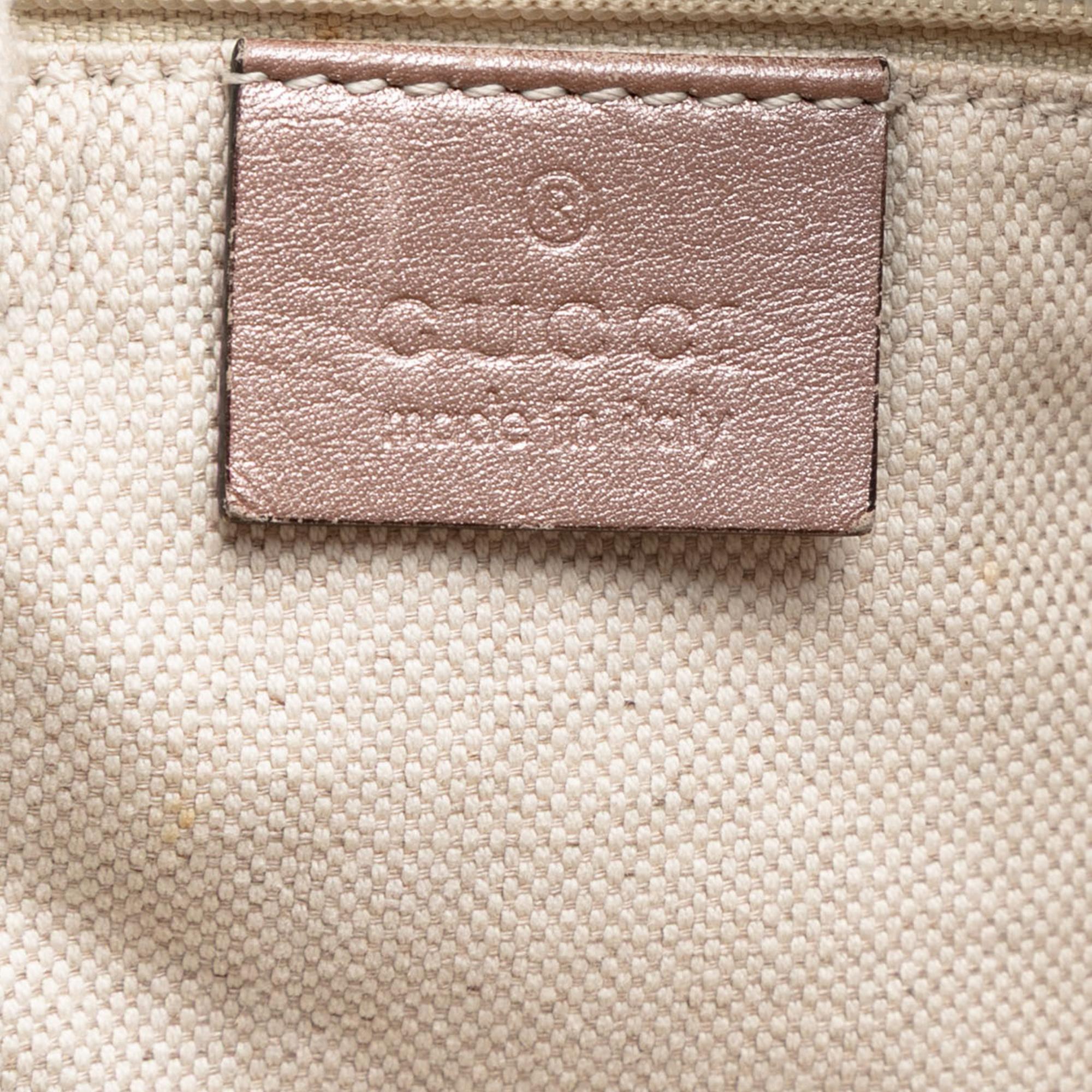 Gucci Large Metallic Microguccissima Sukey Tote