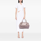 Gucci Large Metallic Microguccissima Sukey Tote