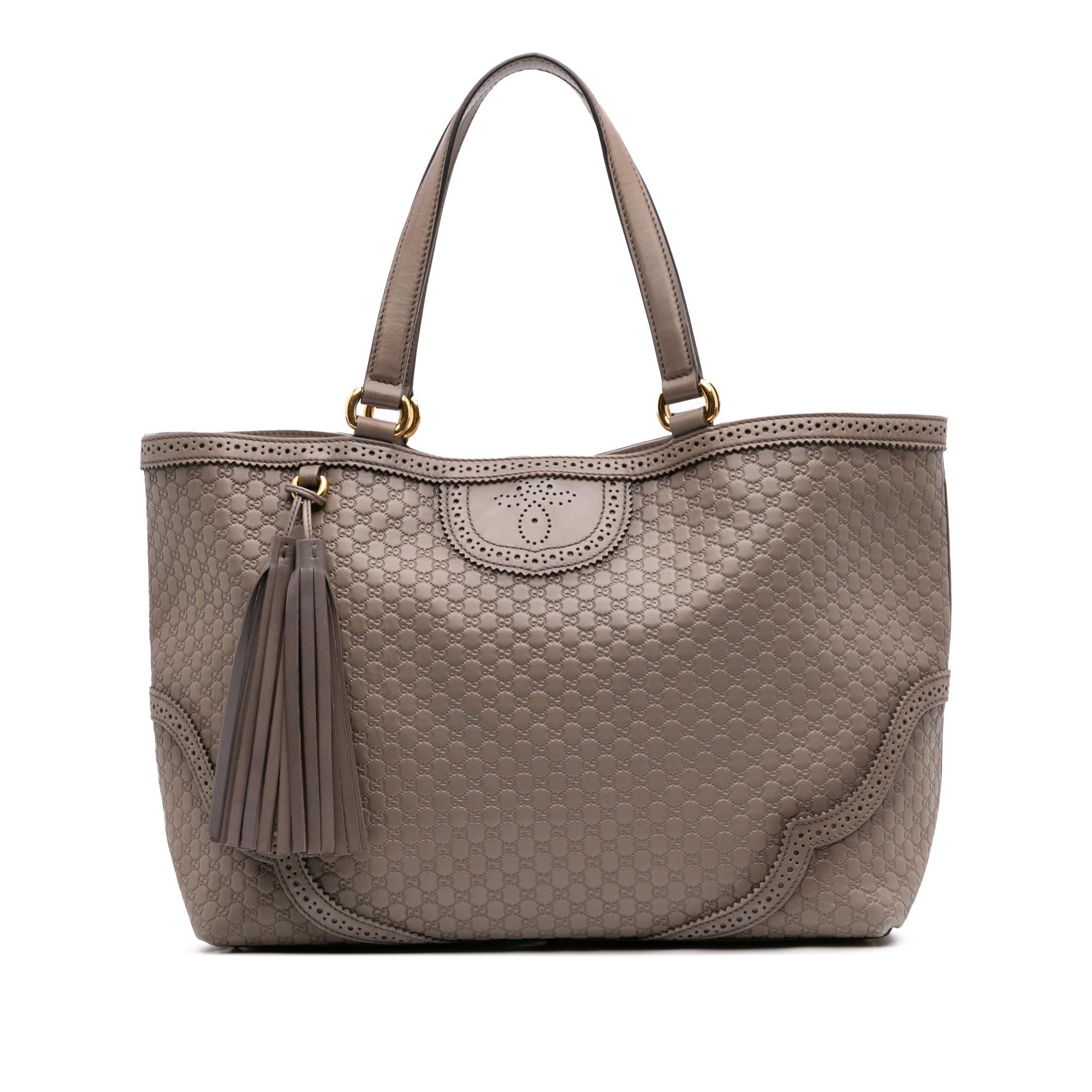 Gucci Large Microguccissima Brogue Duilio Tote