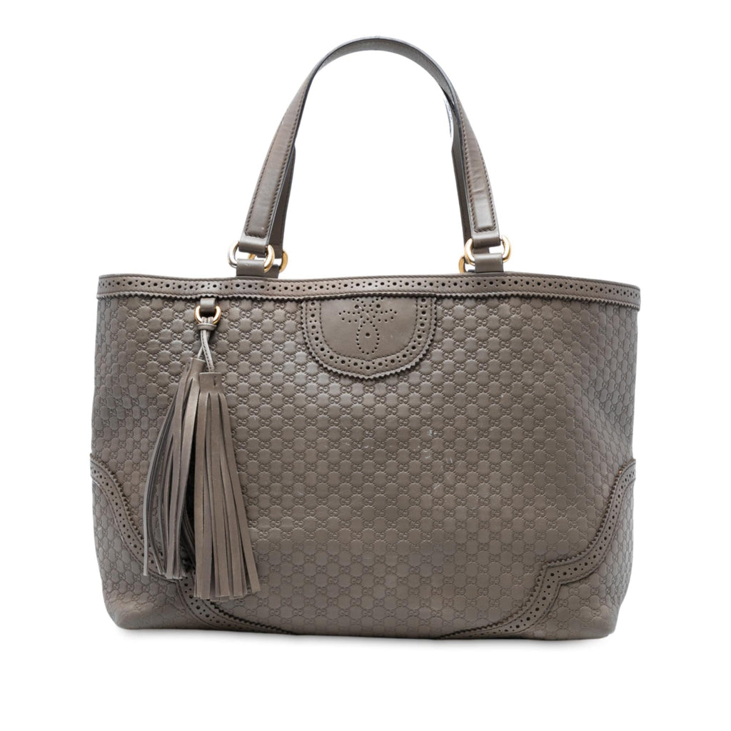 Gucci Large Microguccissima Brogue Duilio Tote