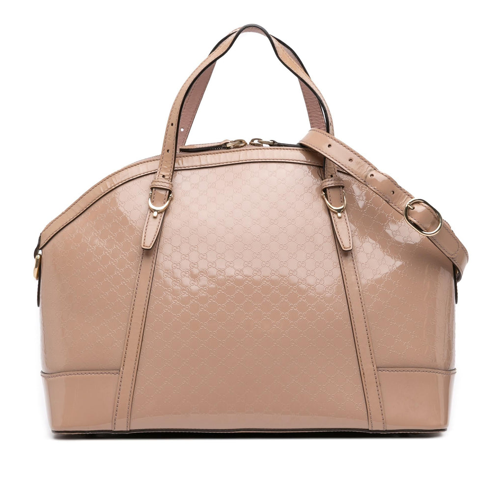 Gucci Large Microguccissima Patent Nice Dome Satchel