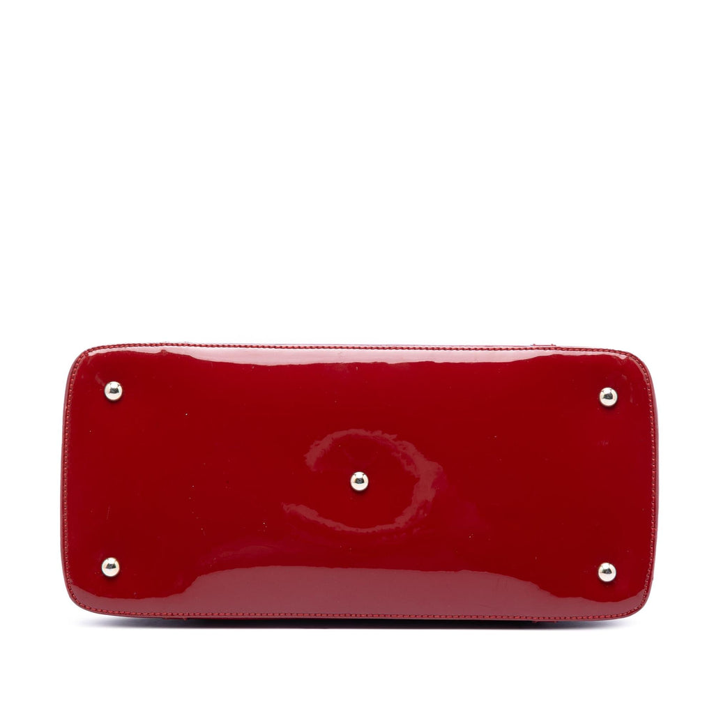 Gucci Large Microguccissima Patent Nice Dome Satchel