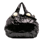 Gucci Large Patent Hysteria Satchel