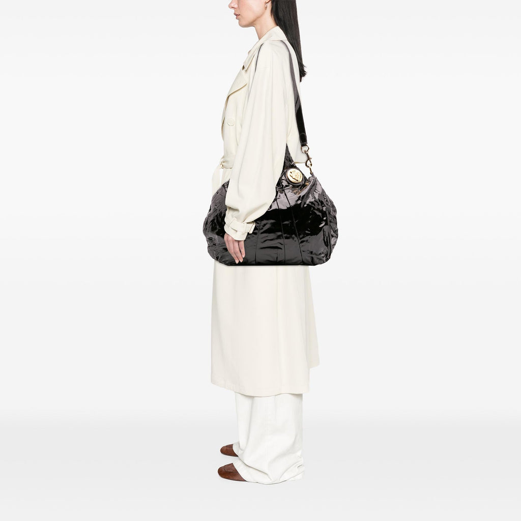 Gucci Large Patent Hysteria Satchel