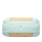 Gucci Large Raffia Bamboo Shopper Satchel