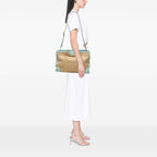 Gucci Large Raffia Bamboo Shopper Satchel