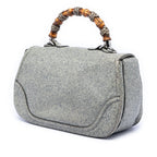 Gucci Large Speckled Leather New Bamboo Top Handle Bag